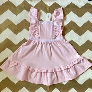 Janie and Jack Light Pink Ruffle Dress